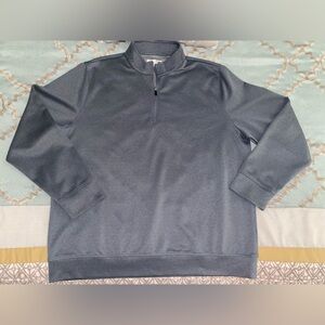 Hickey Freeman Sweater Mens XL Slate Blue Pullover 1/4 Zip Golf Sweatshirt